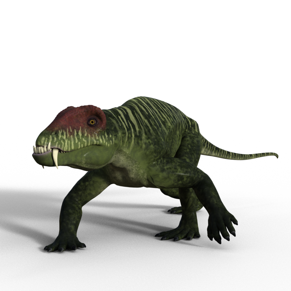 Doliosauriscus dinosaur isolated 3d png