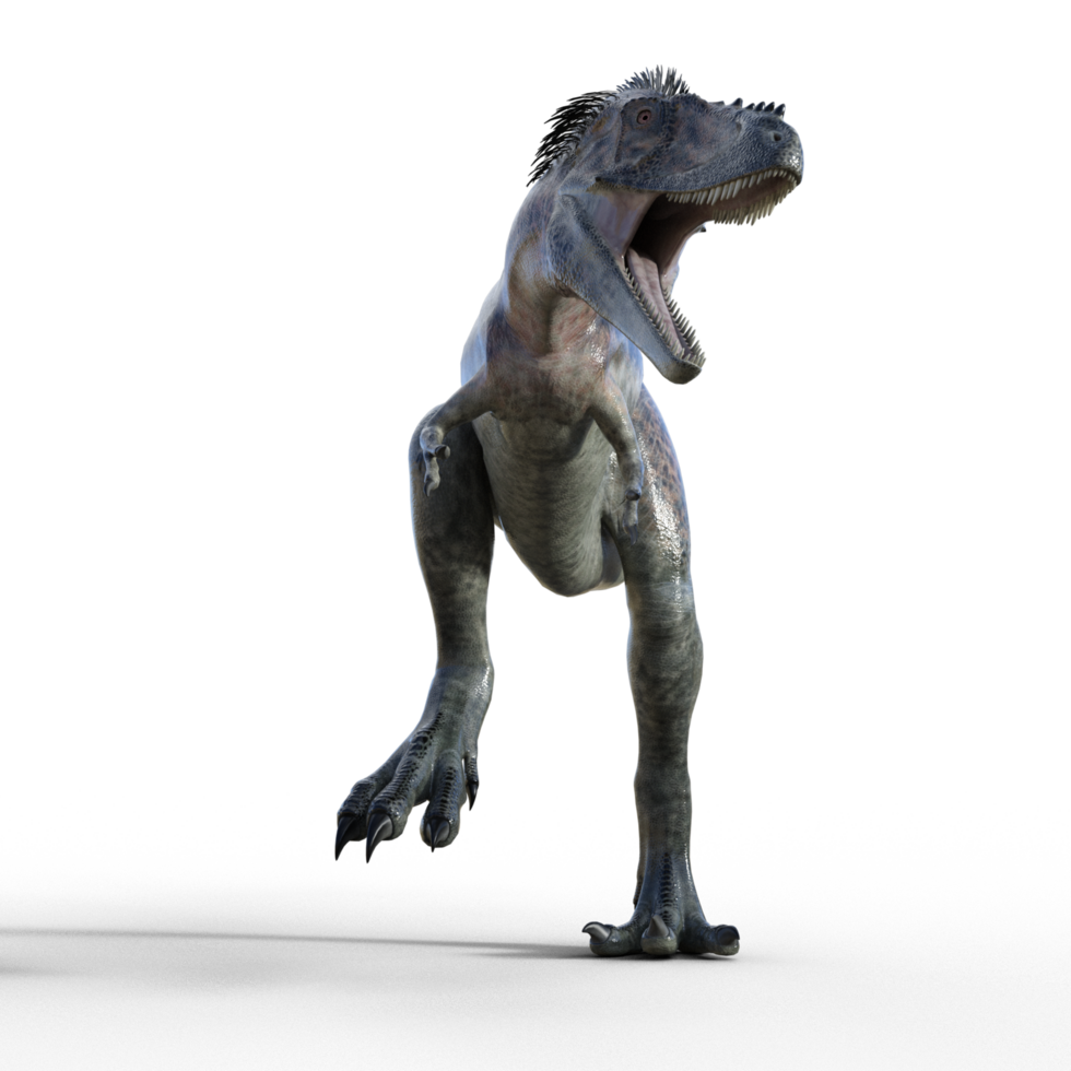 Alioramus dinosaur isolated 3d png