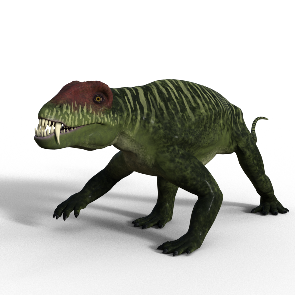 Doliosauriscus dinosaur isolated 3d png