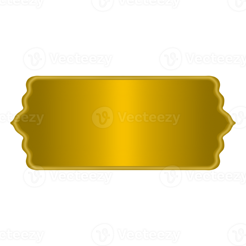 Luxury Golden Islamic Frame image with transparent background. png