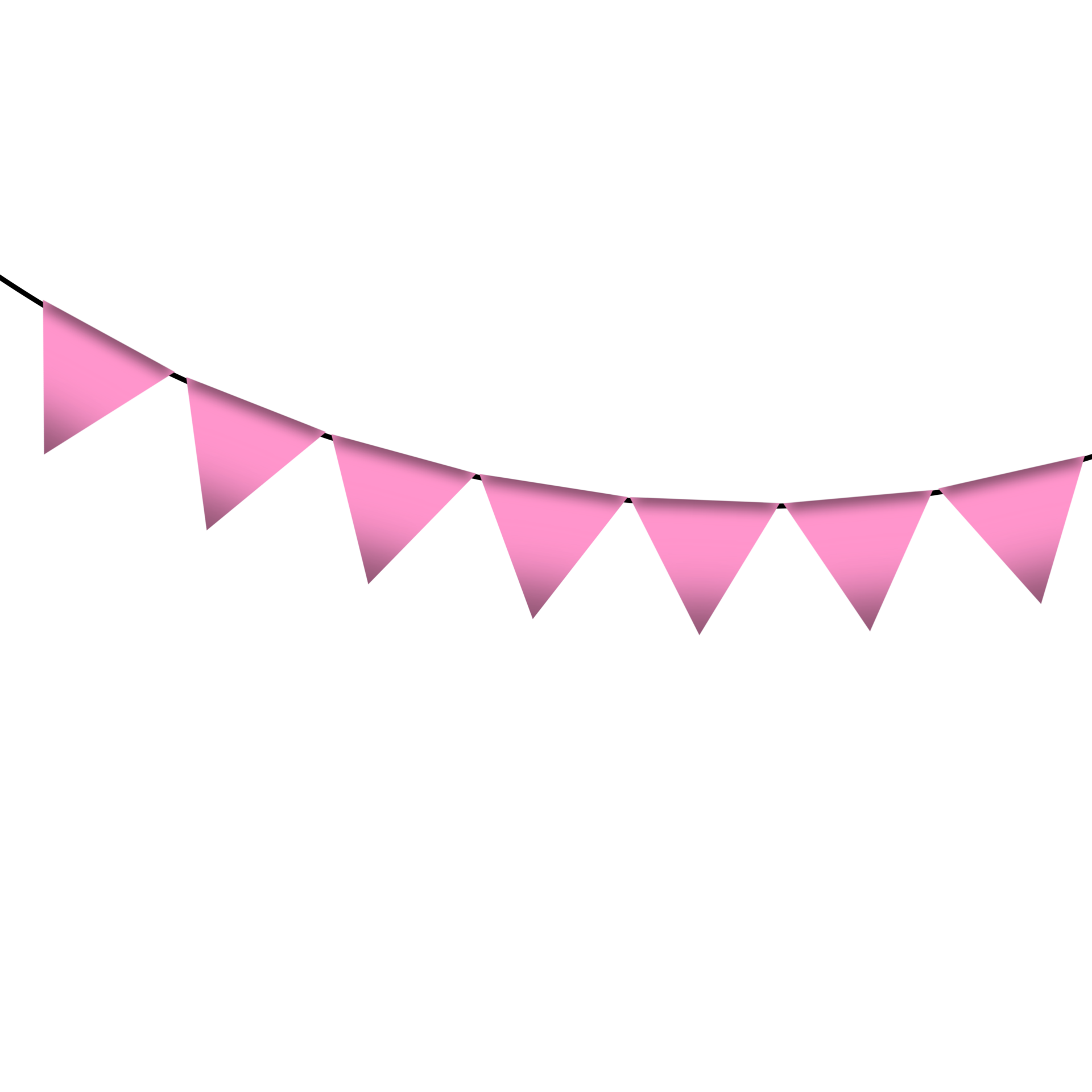 Pink Colour Bunting Pennants Image With Transparent Background pink-colour-bunting-pennants-image-with-transparent-background