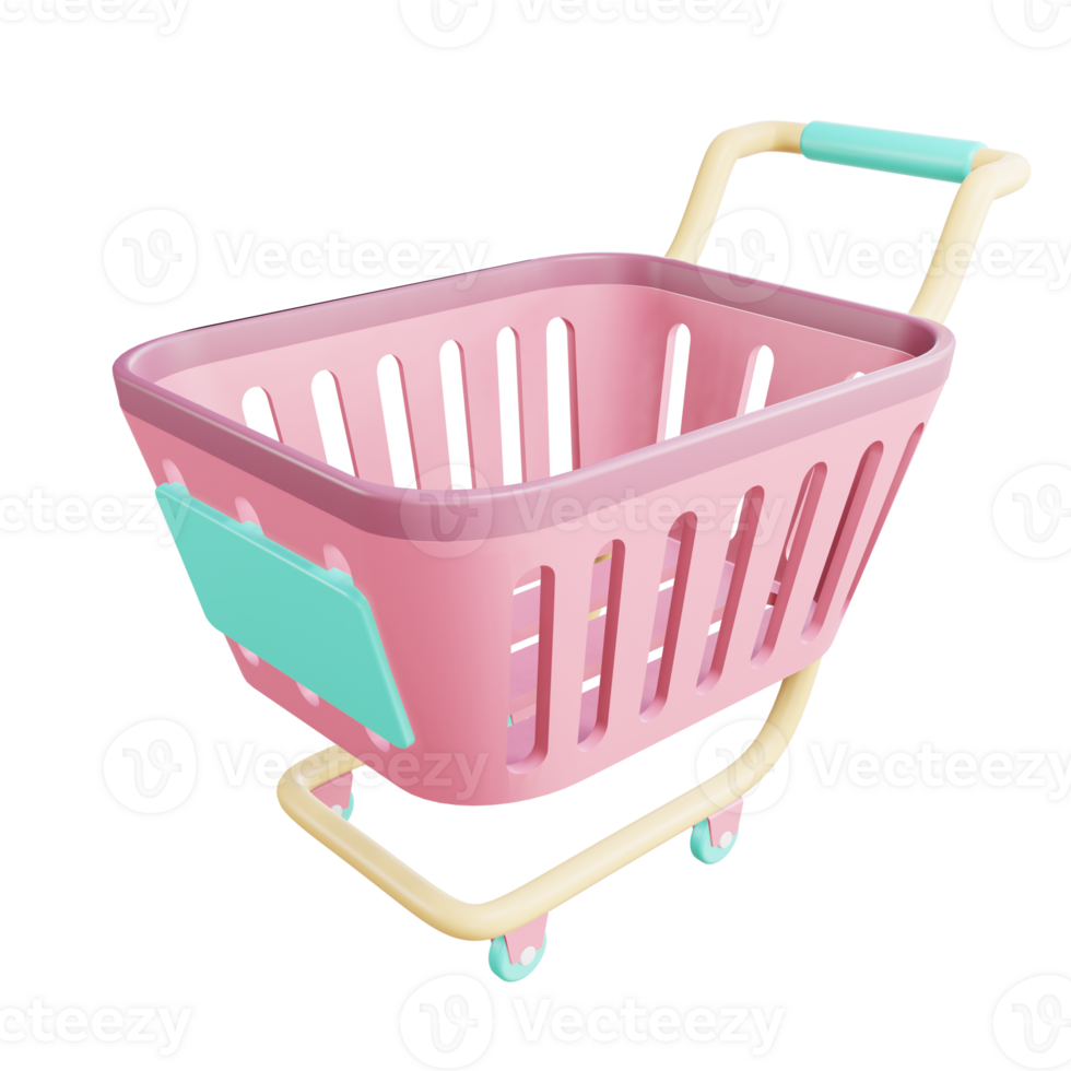 PNG file of 3d rendering object of cart