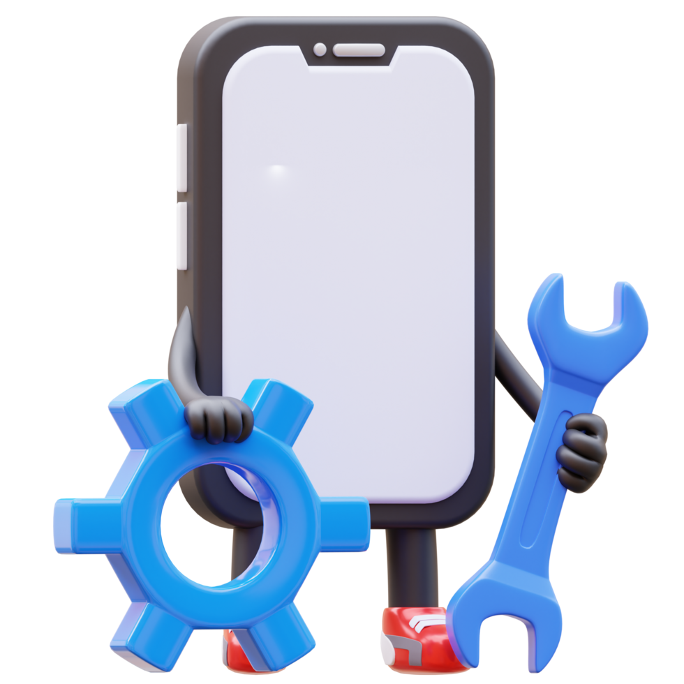 3D Money Coin Character Maintenance png