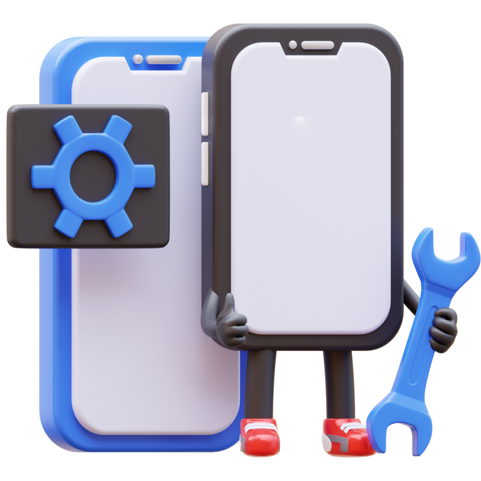 3d i soldi moneta personaggio Manutenzione mobile applicazione png