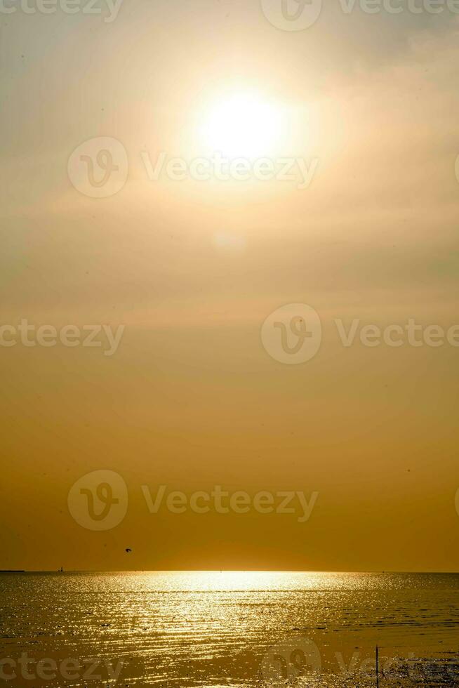 Beautiful landscape of sunset in the evening with different tone background, good for general purposes. photo