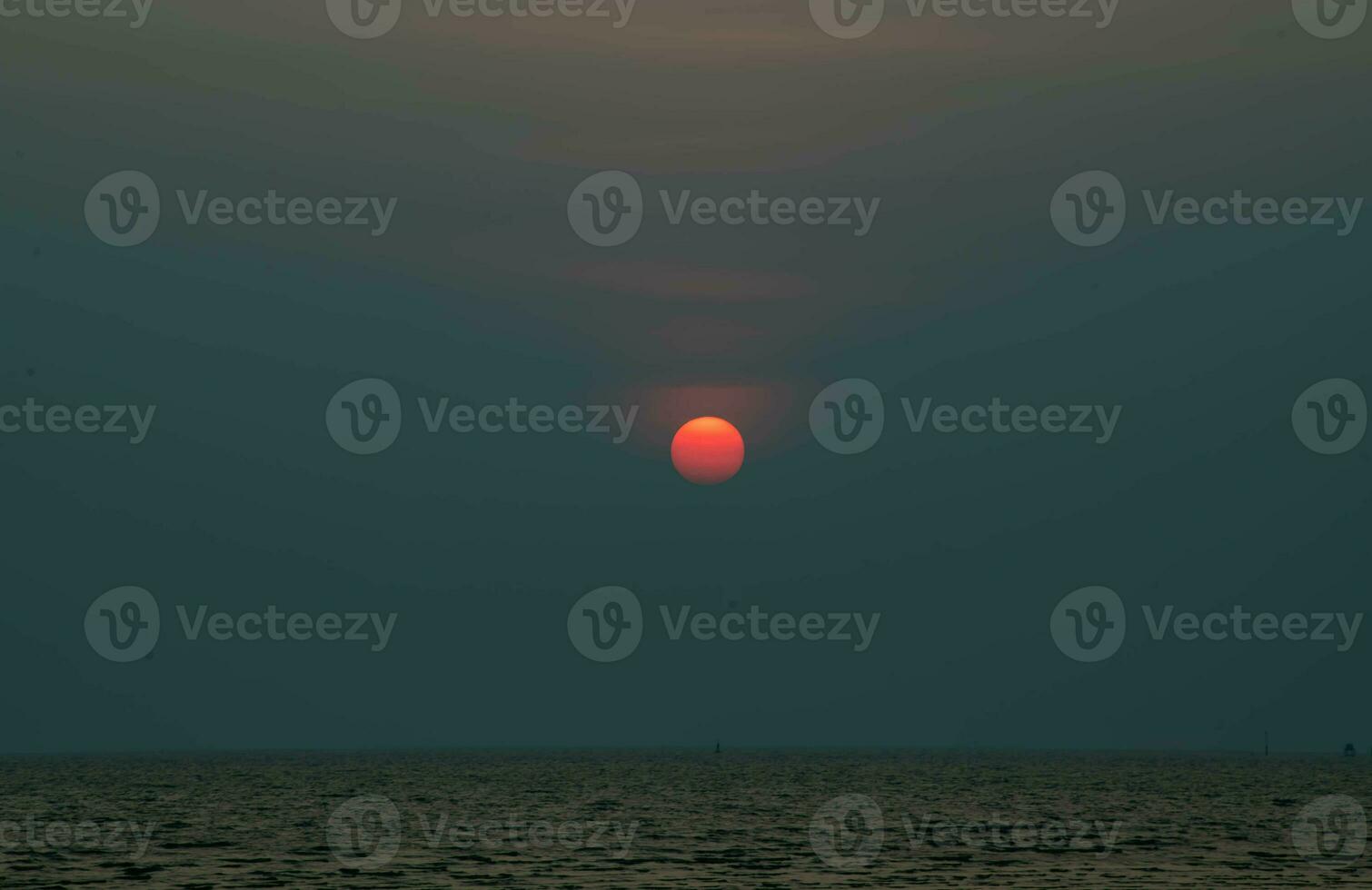 Beautiful landscape of sunset in the evening with different tone background, good for general purposes. photo