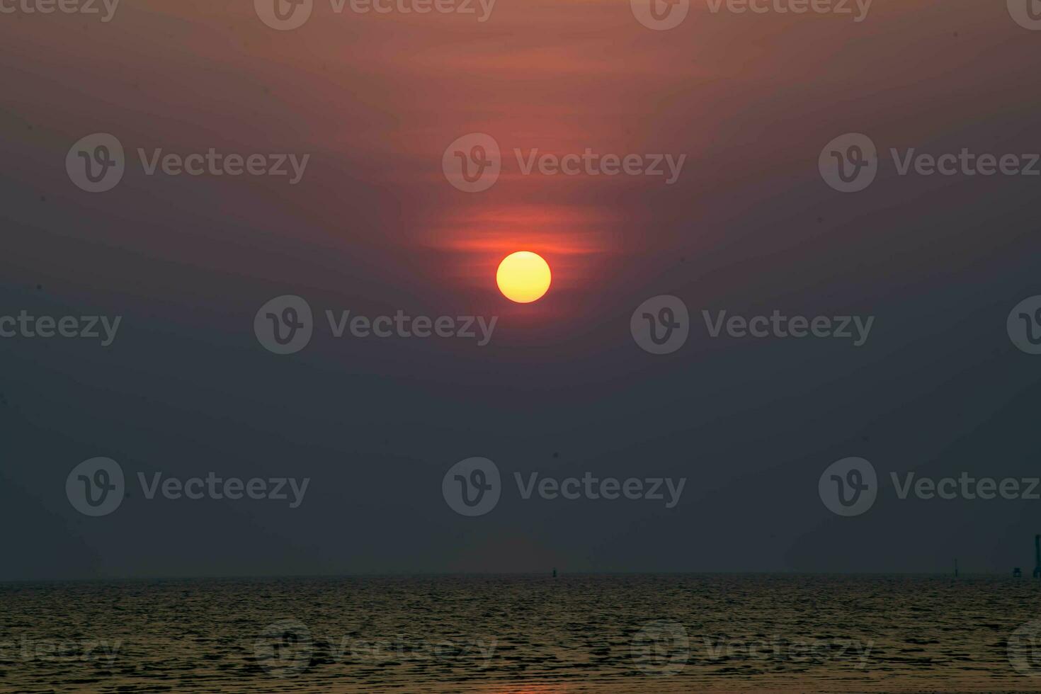 Beautiful landscape of sunset in the evening with different tone background, good for general purposes. photo