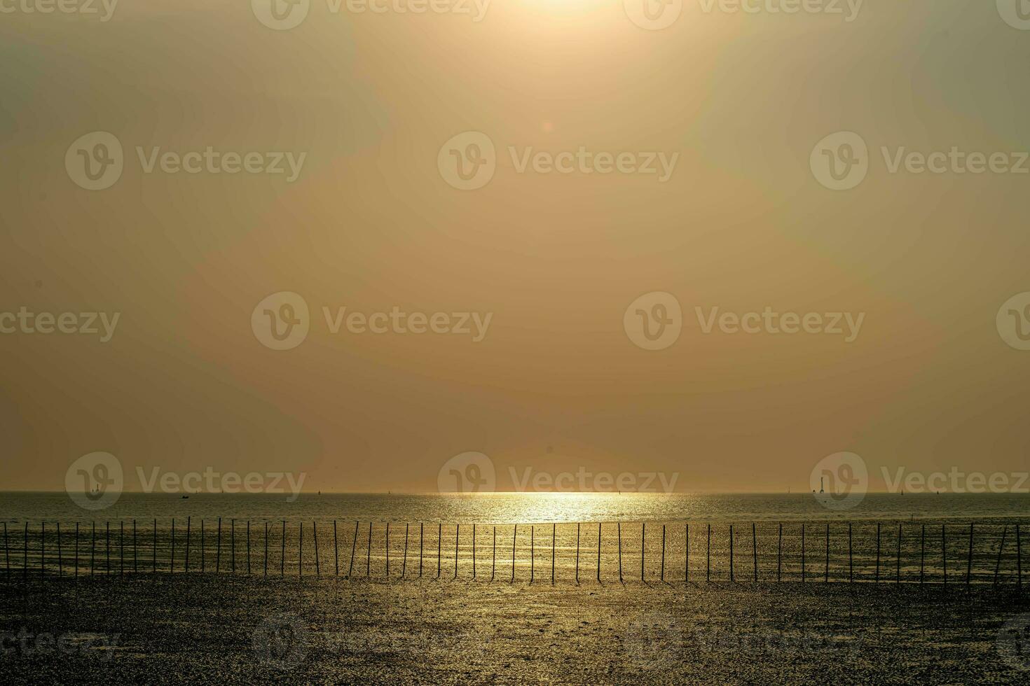 Beautiful landscape of sunset in the evening with different tone background, good for general purposes. photo