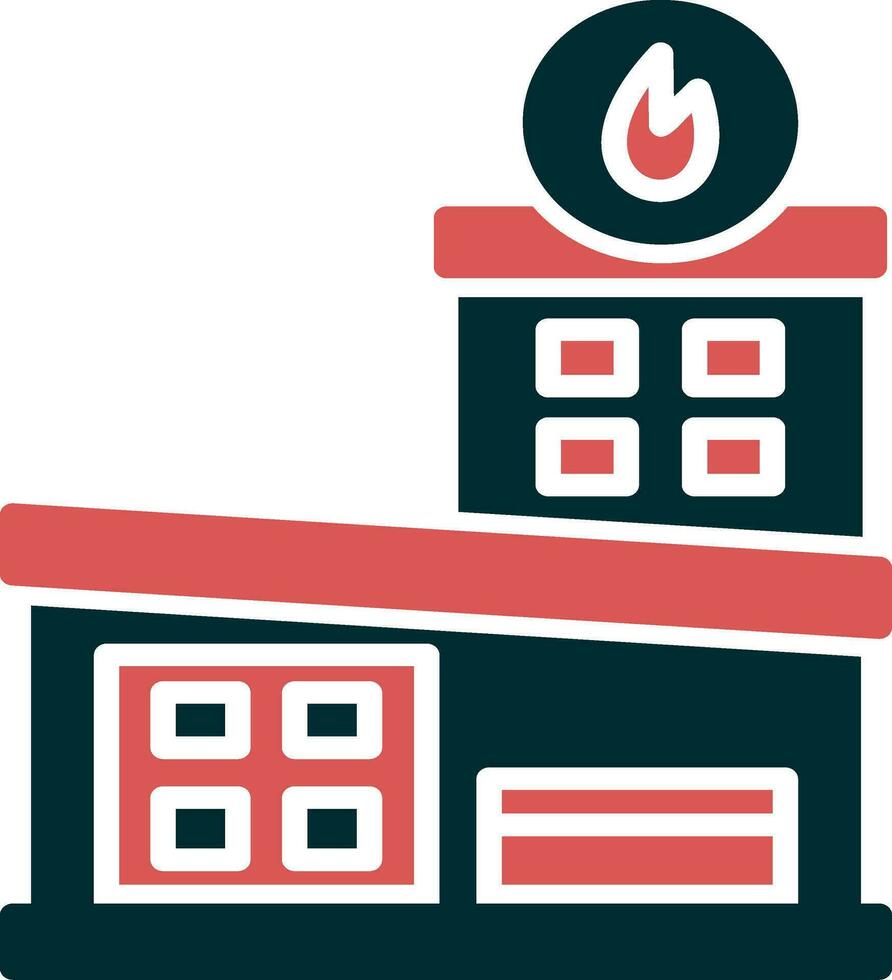 Fire Station Vector Icon