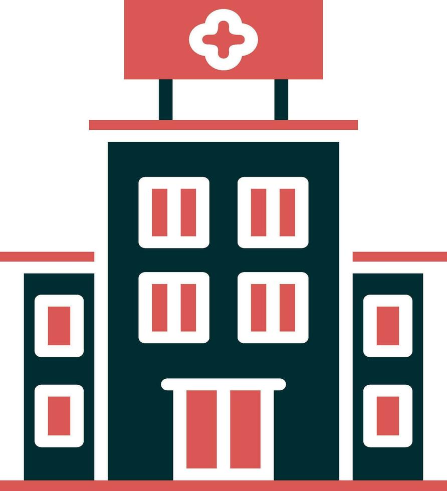 Hospital Building Vector Icon