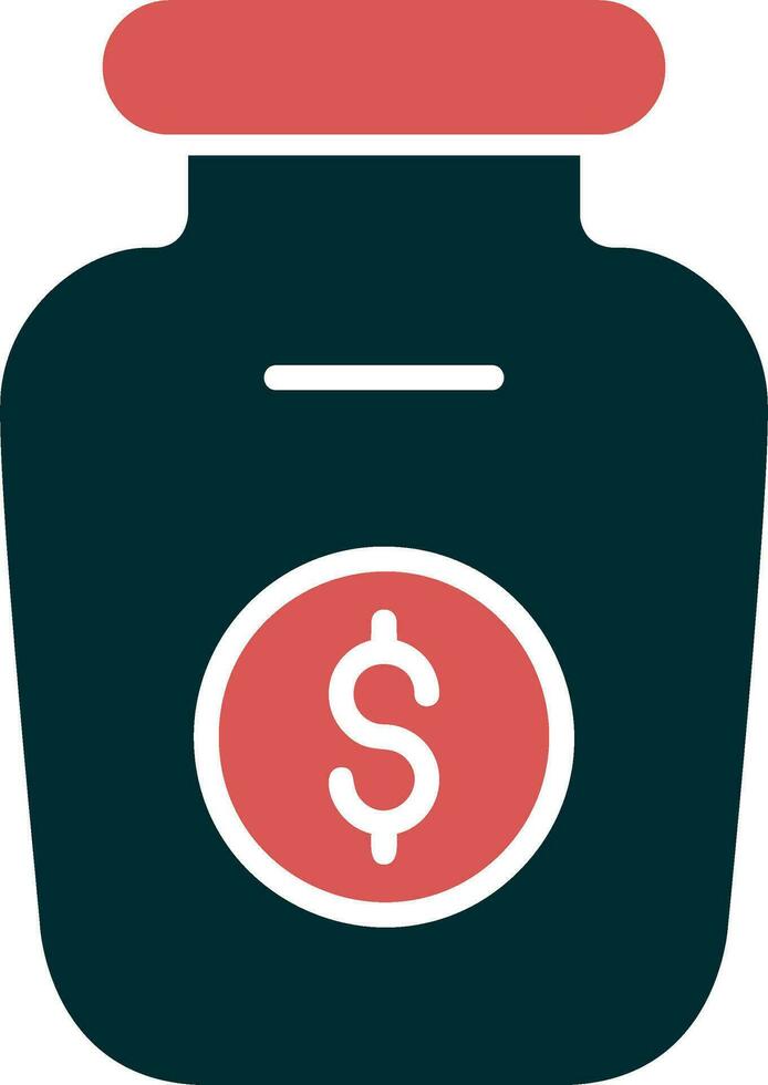 Money Jar Vector Icon