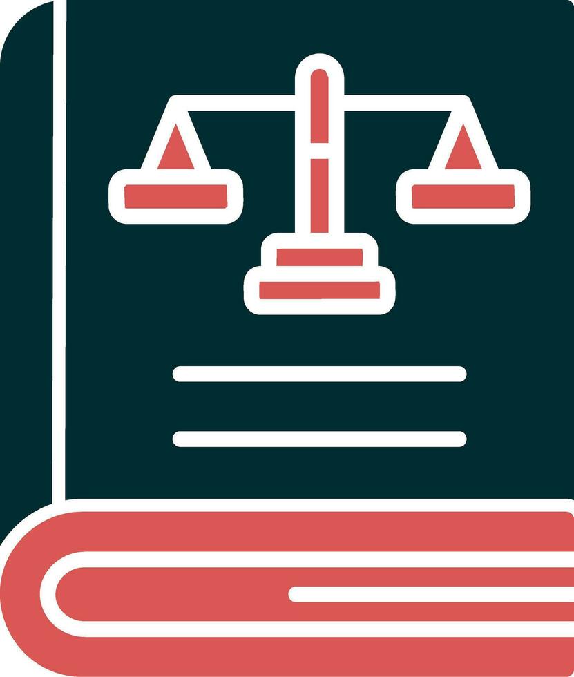 Law Book Vector Icon