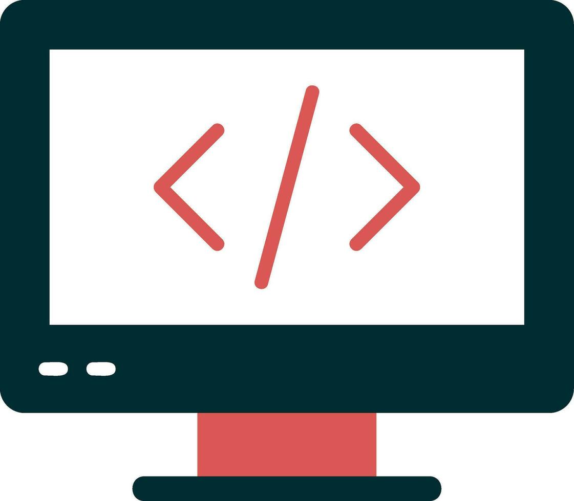 icono de vector de codificación web