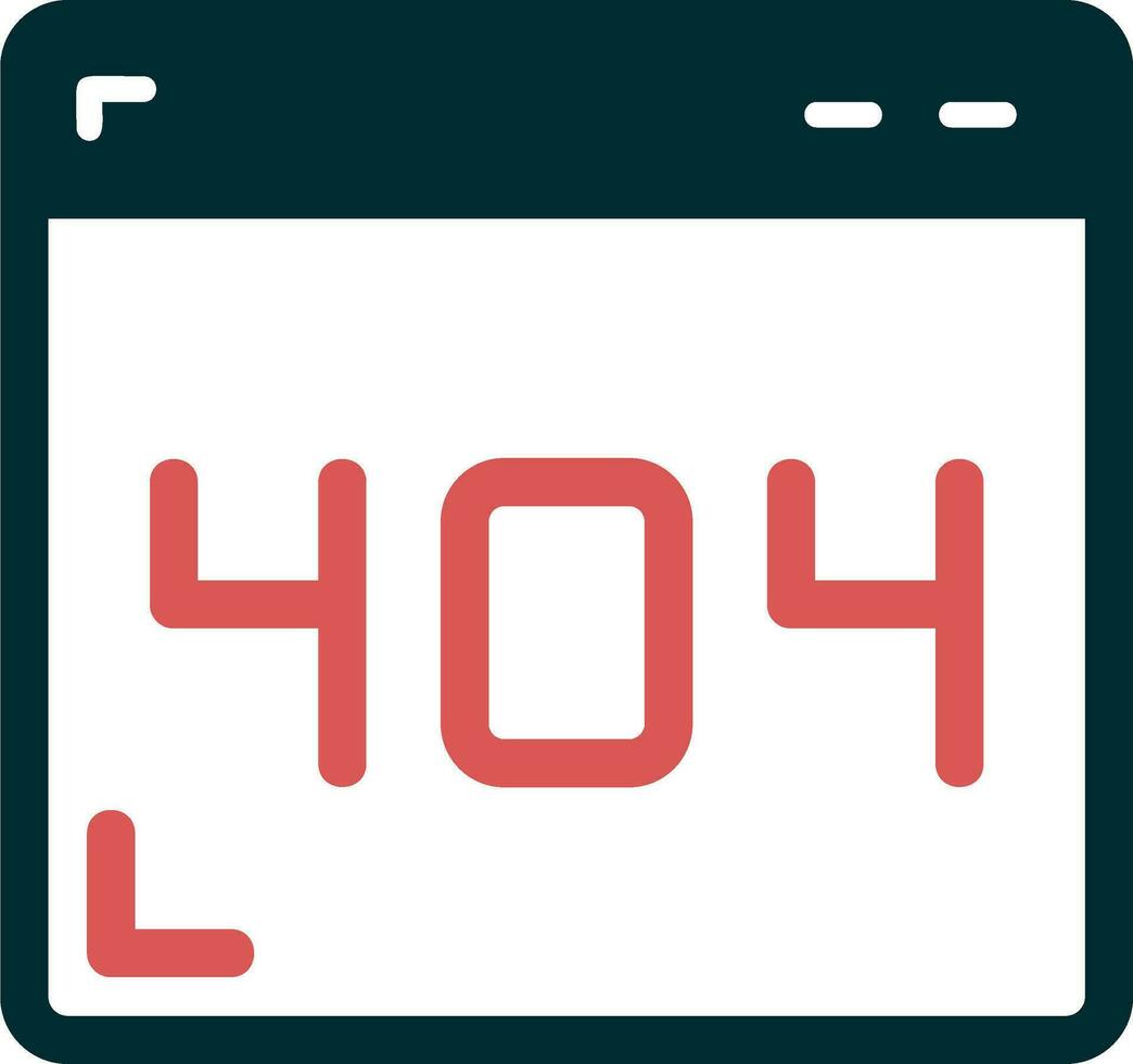 404 Error Vector Icon