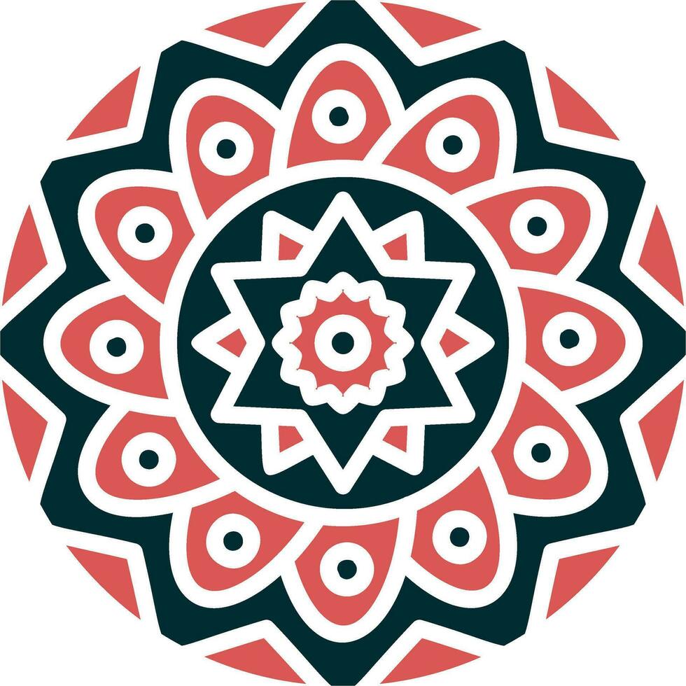 icono de vector de mandala