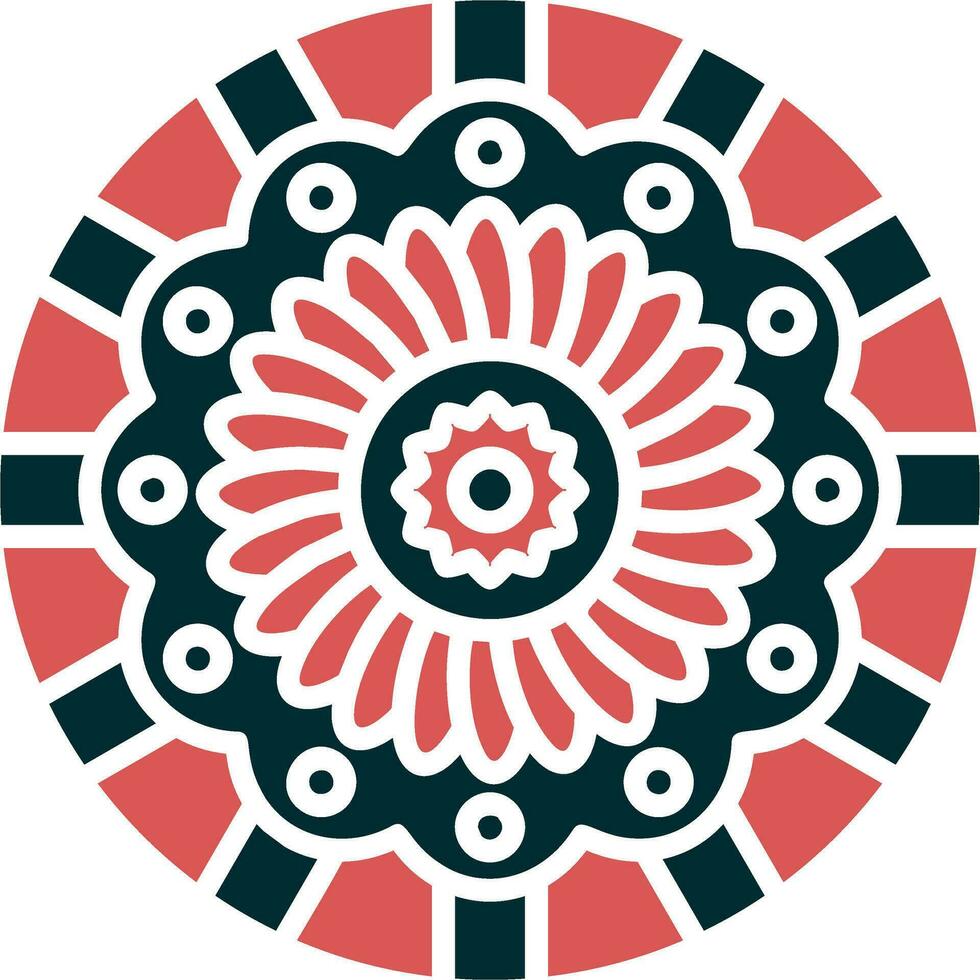 icono de vector de mandala