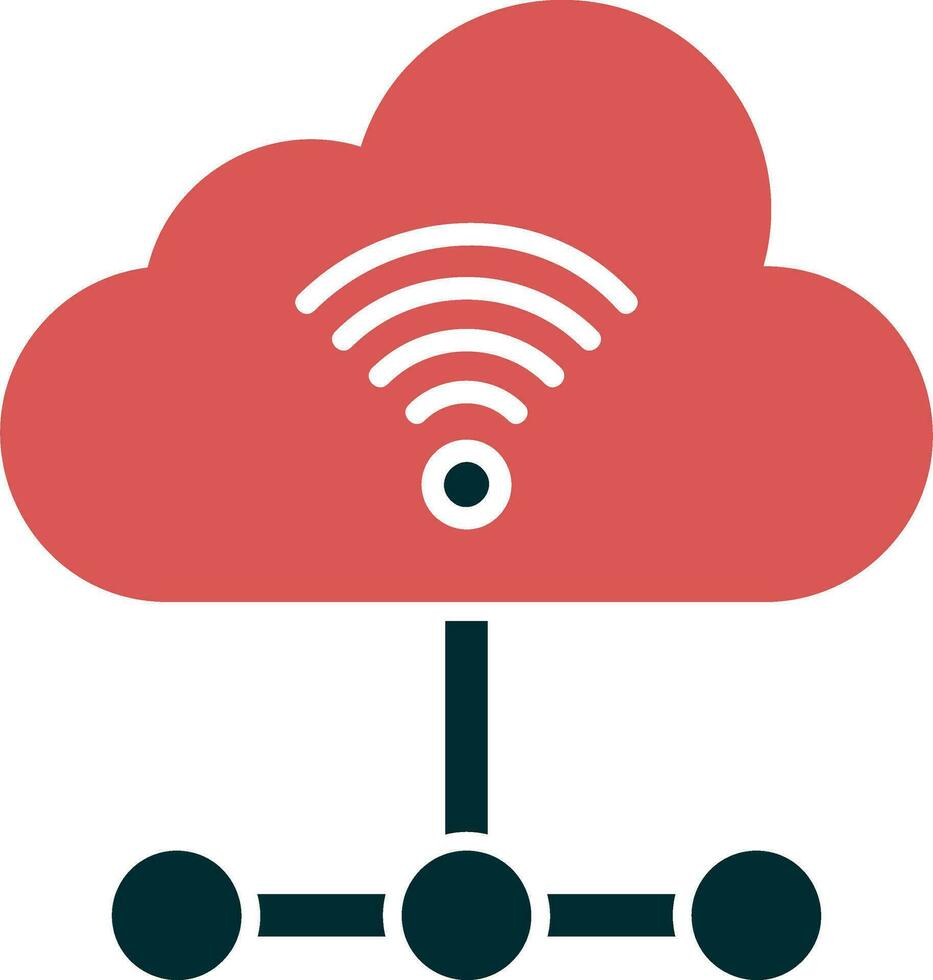 icono de vector de nube