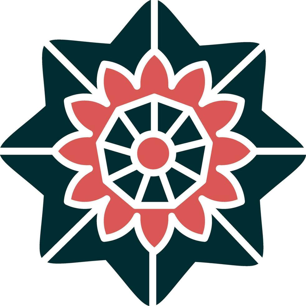 icono de vector de mandala