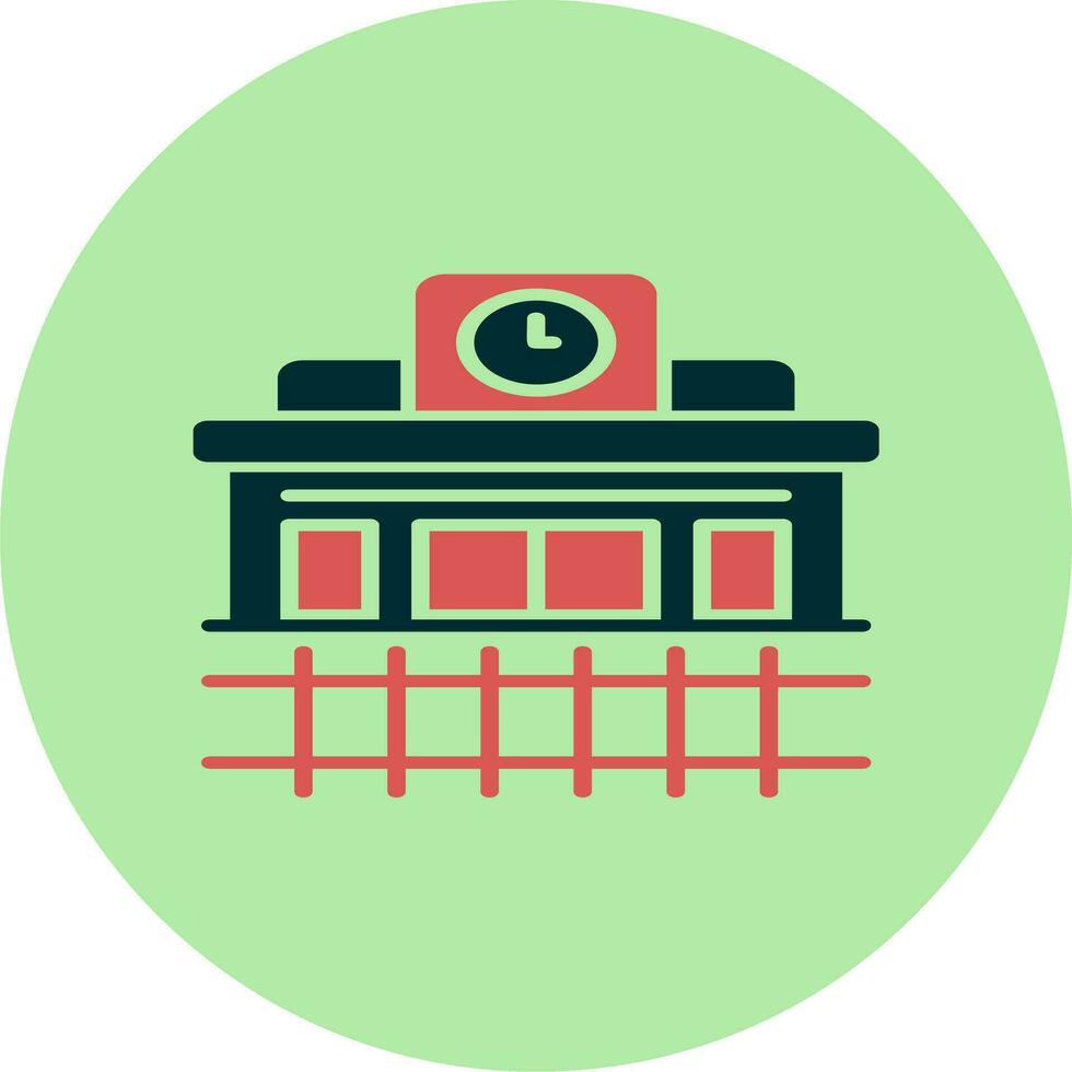 Train Station Vector Icon
