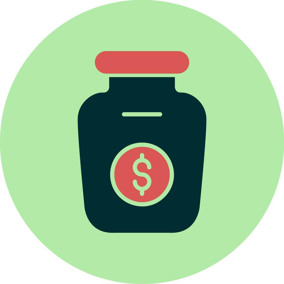 Money Jar Vector Icon