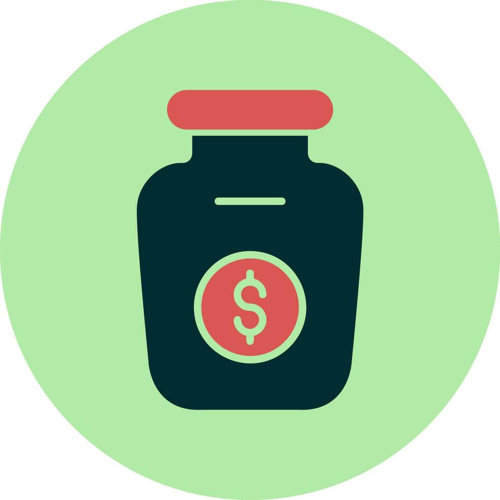 Money Jar Vector Icon