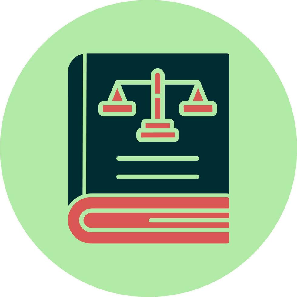 Law Book Vector Icon