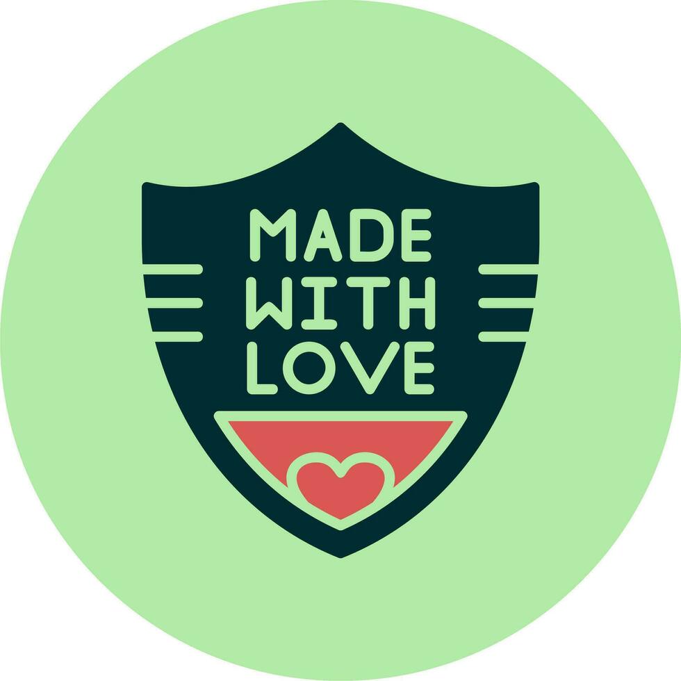Made With Love Vector Icon