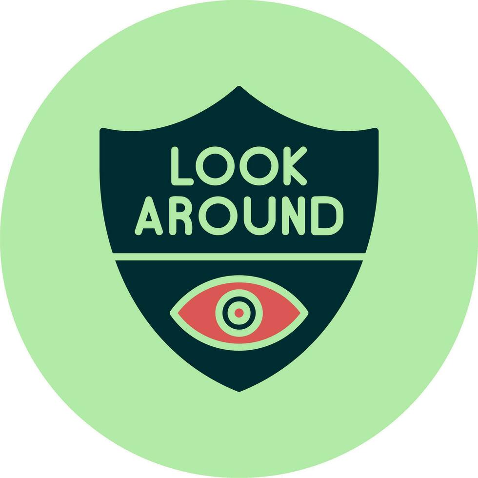 Look Around Vector Icon