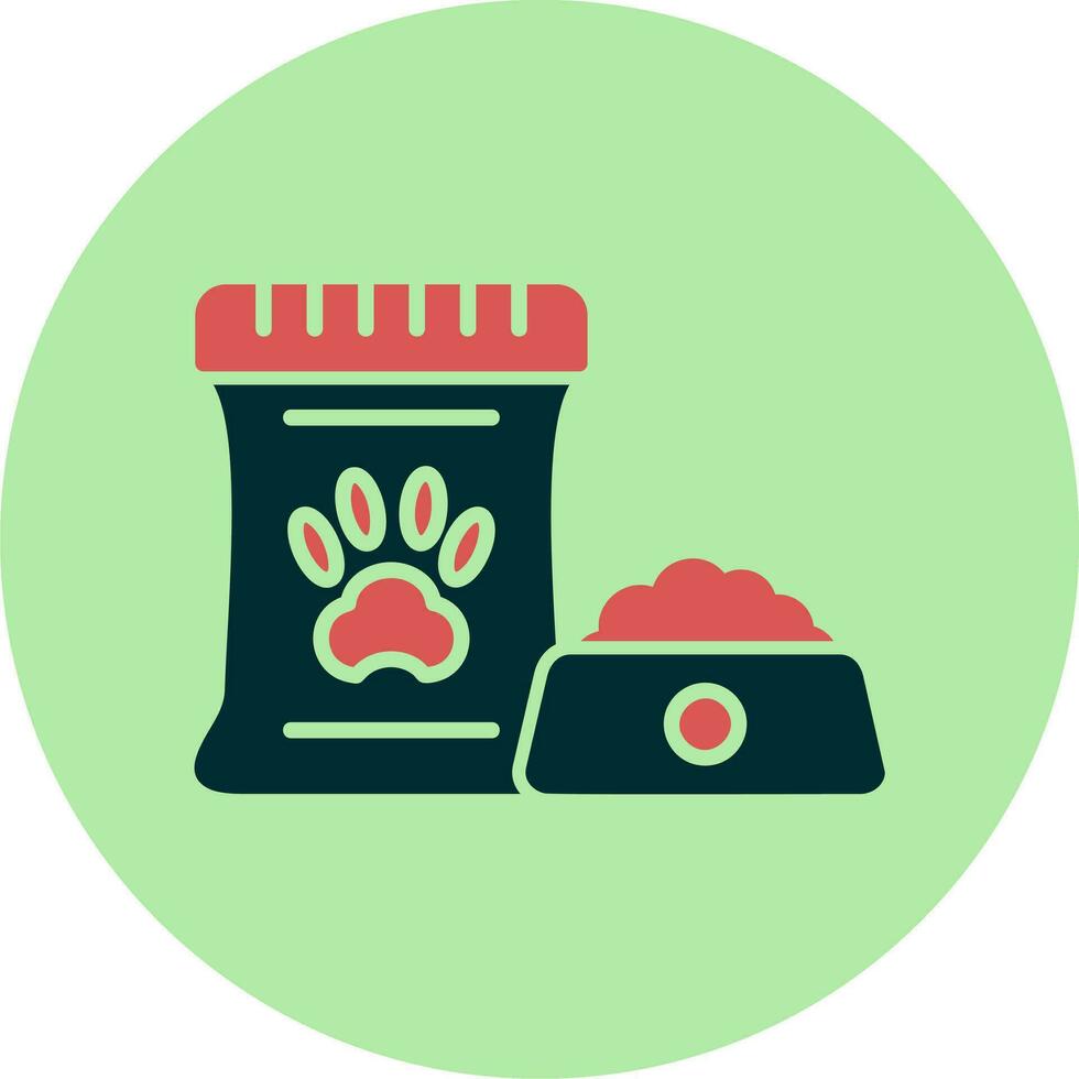 icono de vector de comida para mascotas