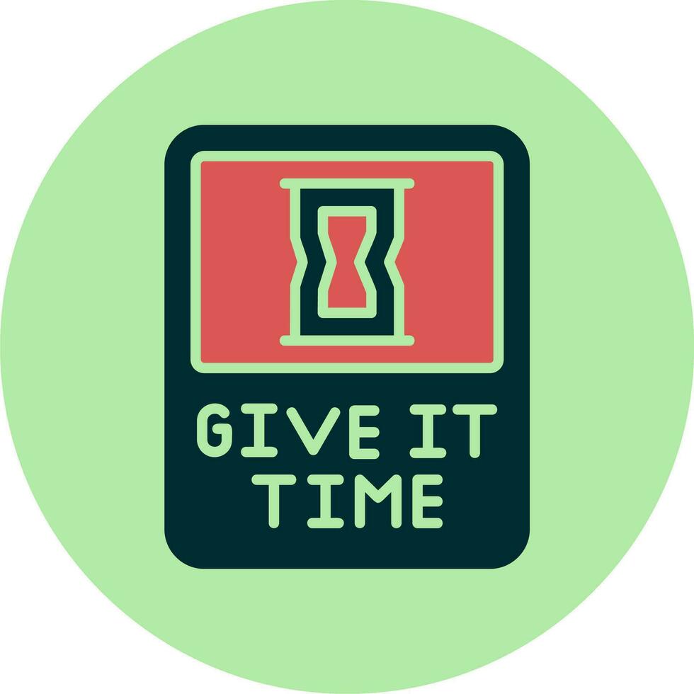 Give It Time Vector Icon
