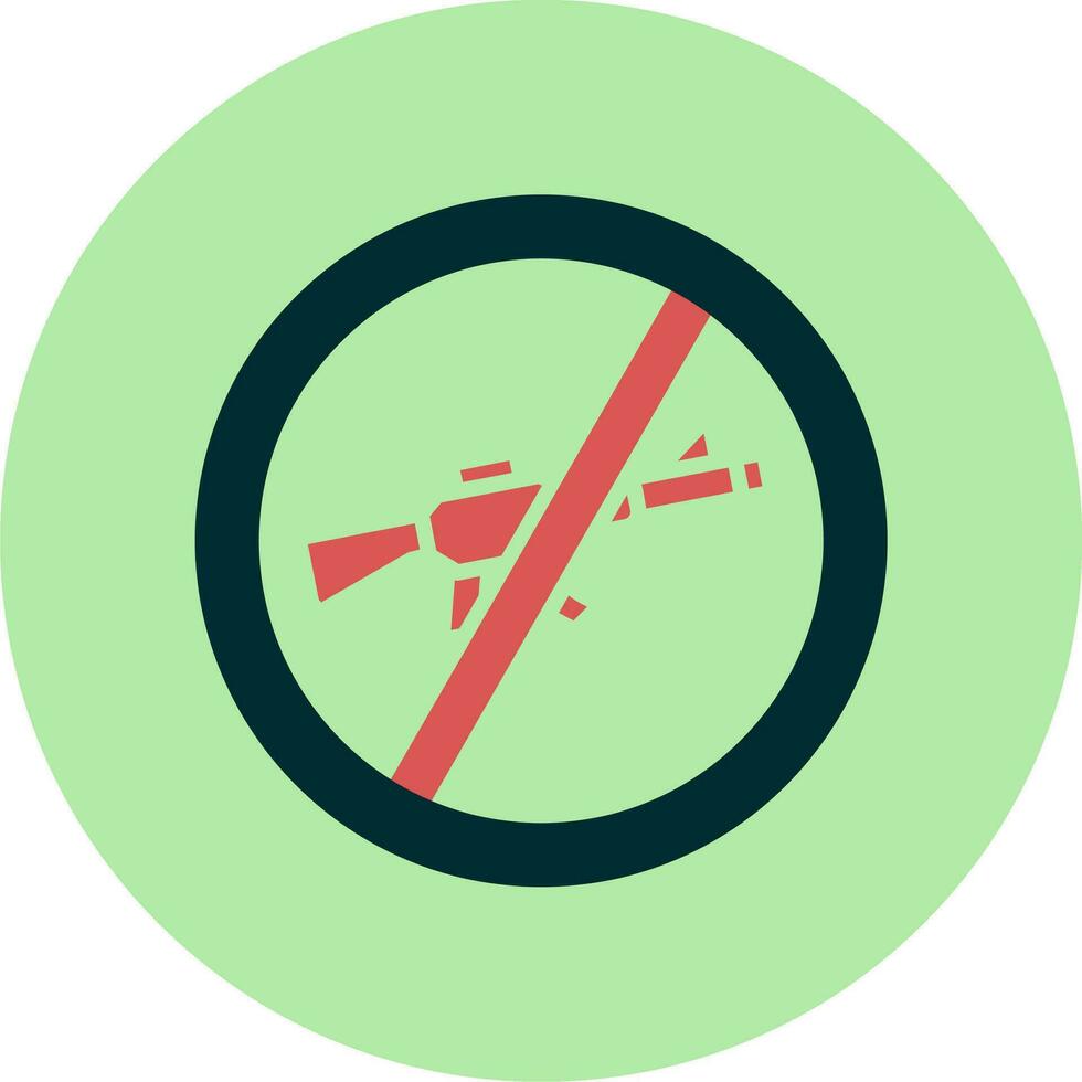 No Rifle Vector Icon