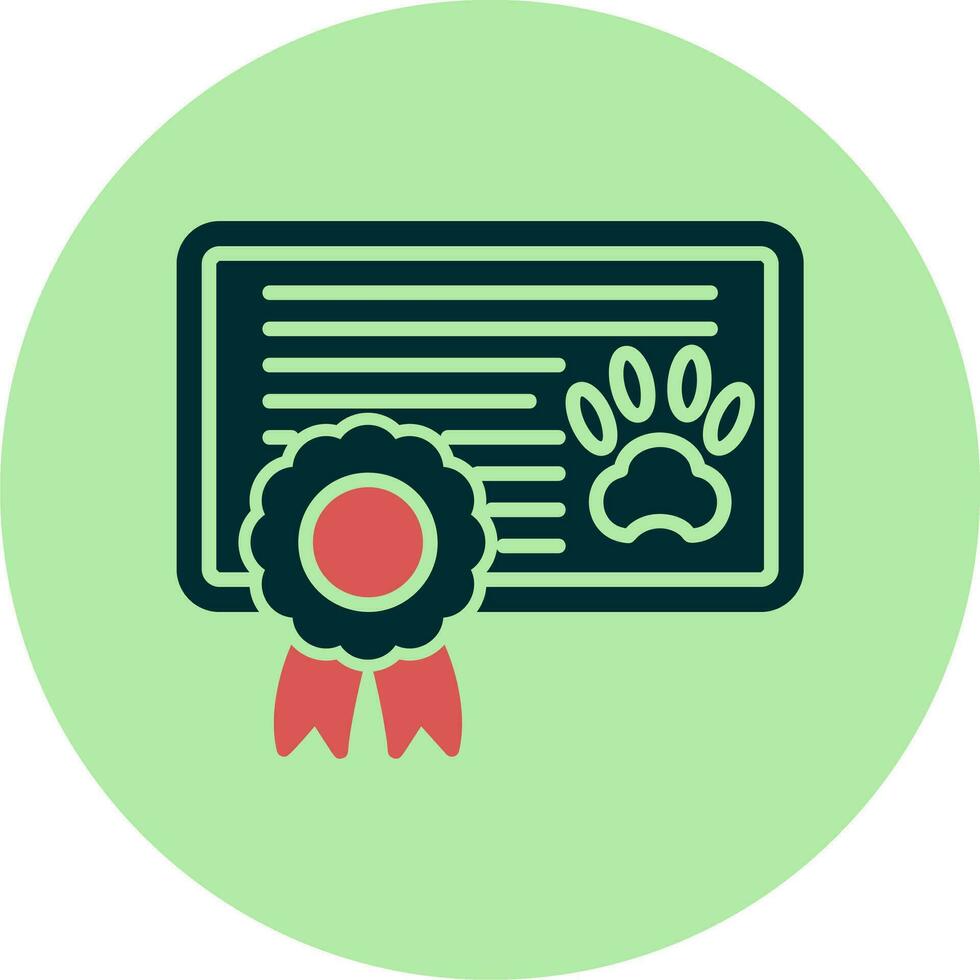 icono de vector de certificado