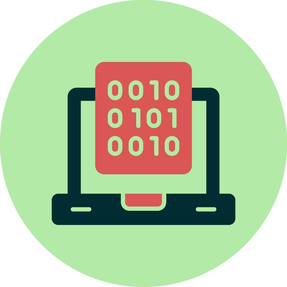 Binary Data Vector Icon