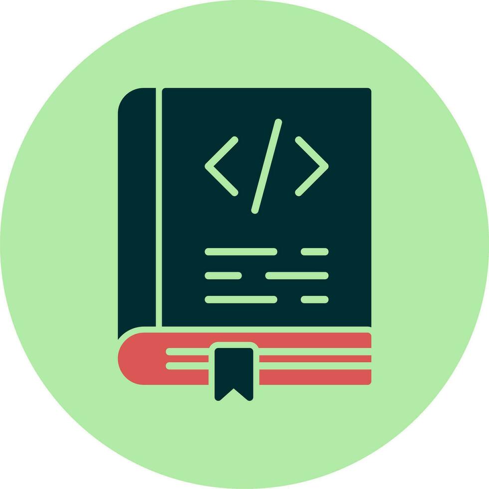 Coding Book Vector Icon