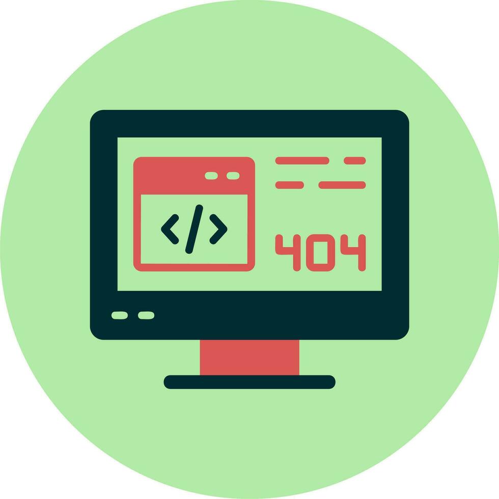 404 Error Vector Icon