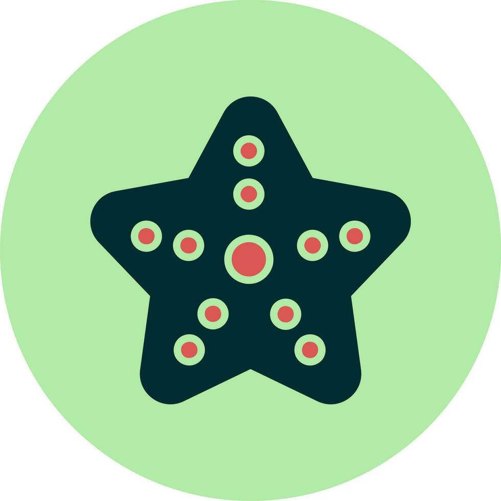 icono de vector de estrella de mar