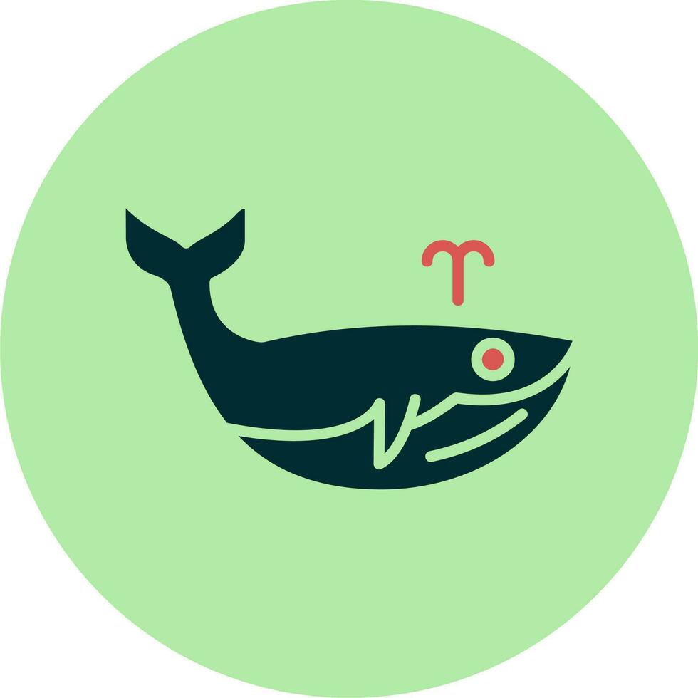 icono de vector de ballena