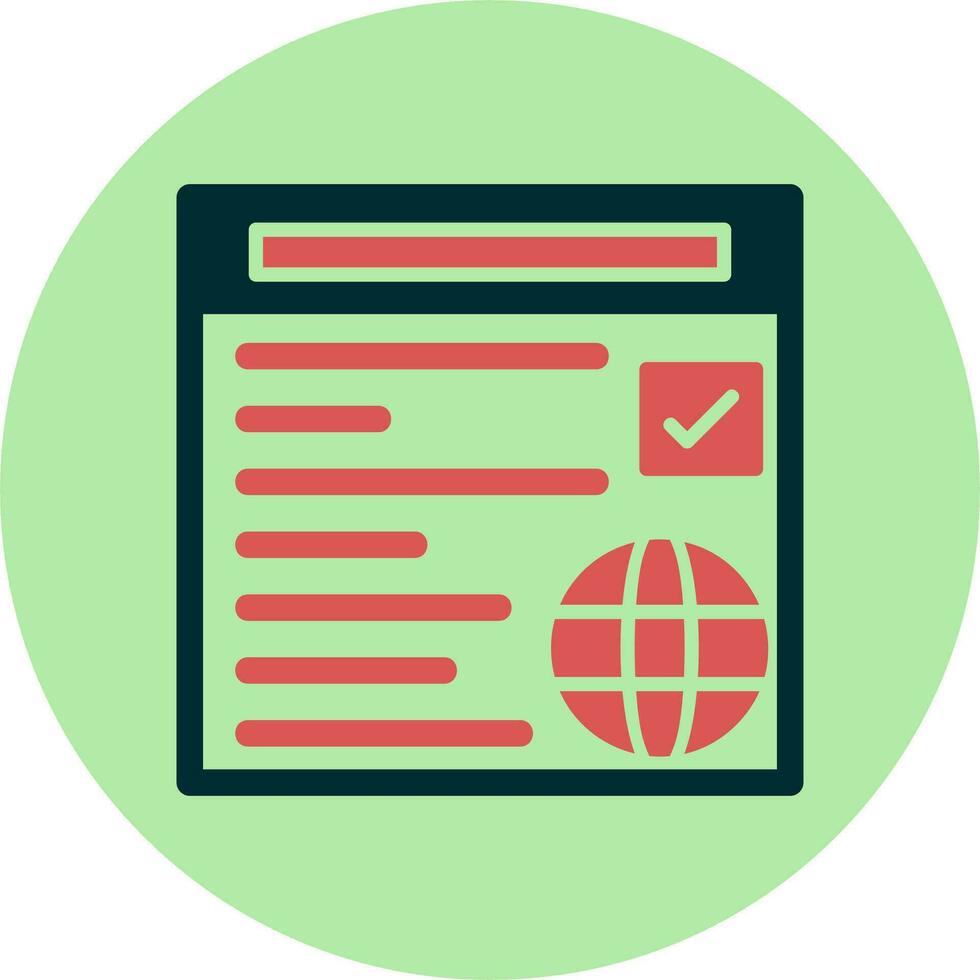 Web Browser Vector Icon