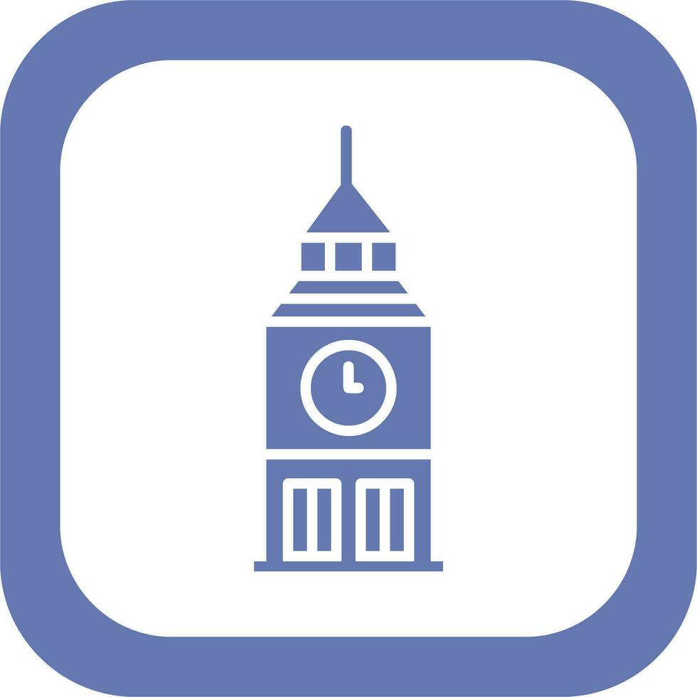 Clock Tower Vector Icon