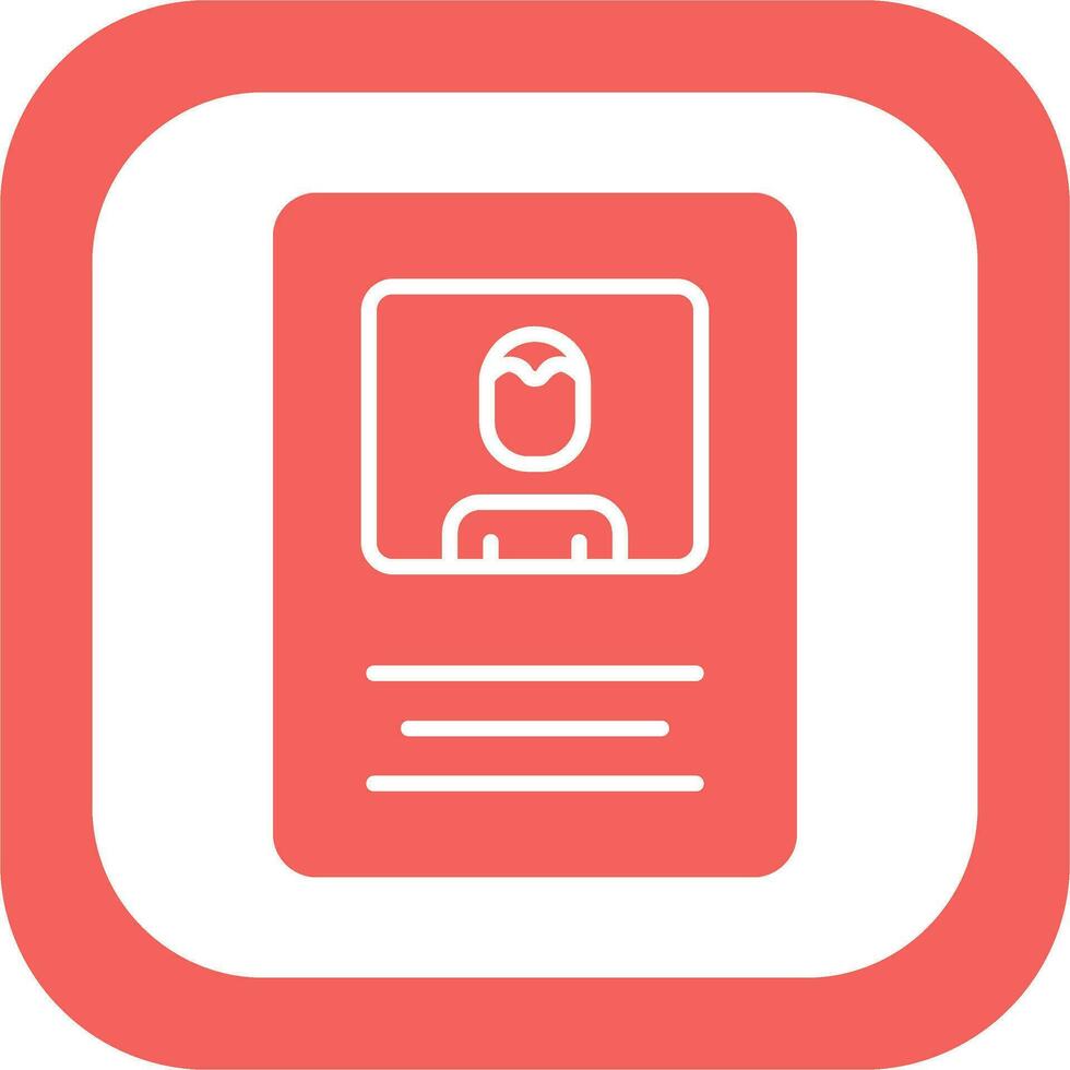 Name Tag Vector Icon