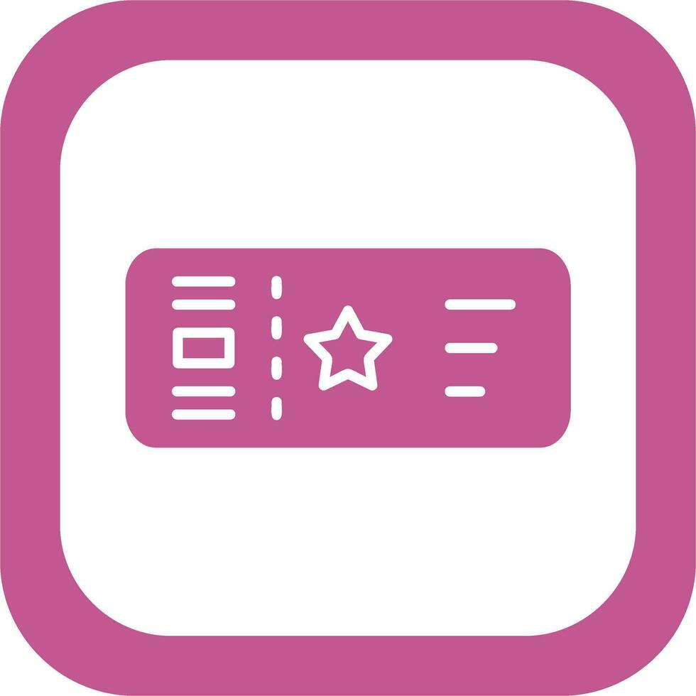 Ticket Vector Icon