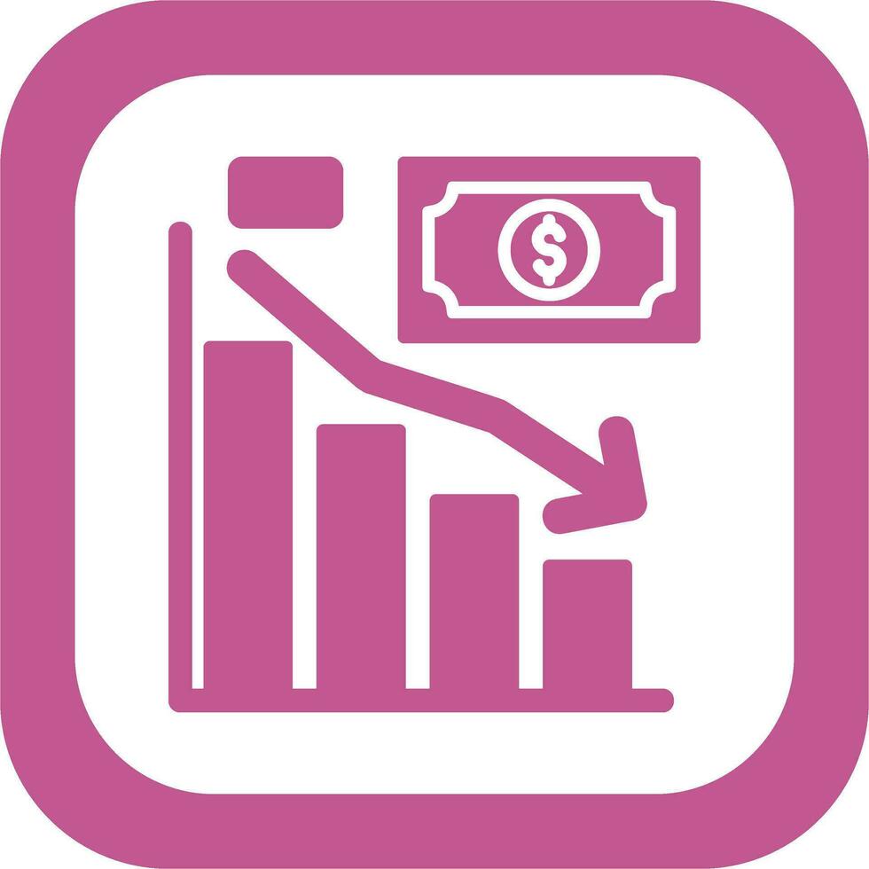 Down Graphic Vector Icon