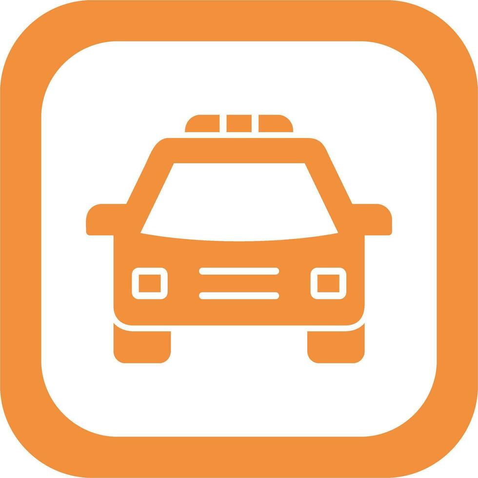 icono de vector de coche de policía