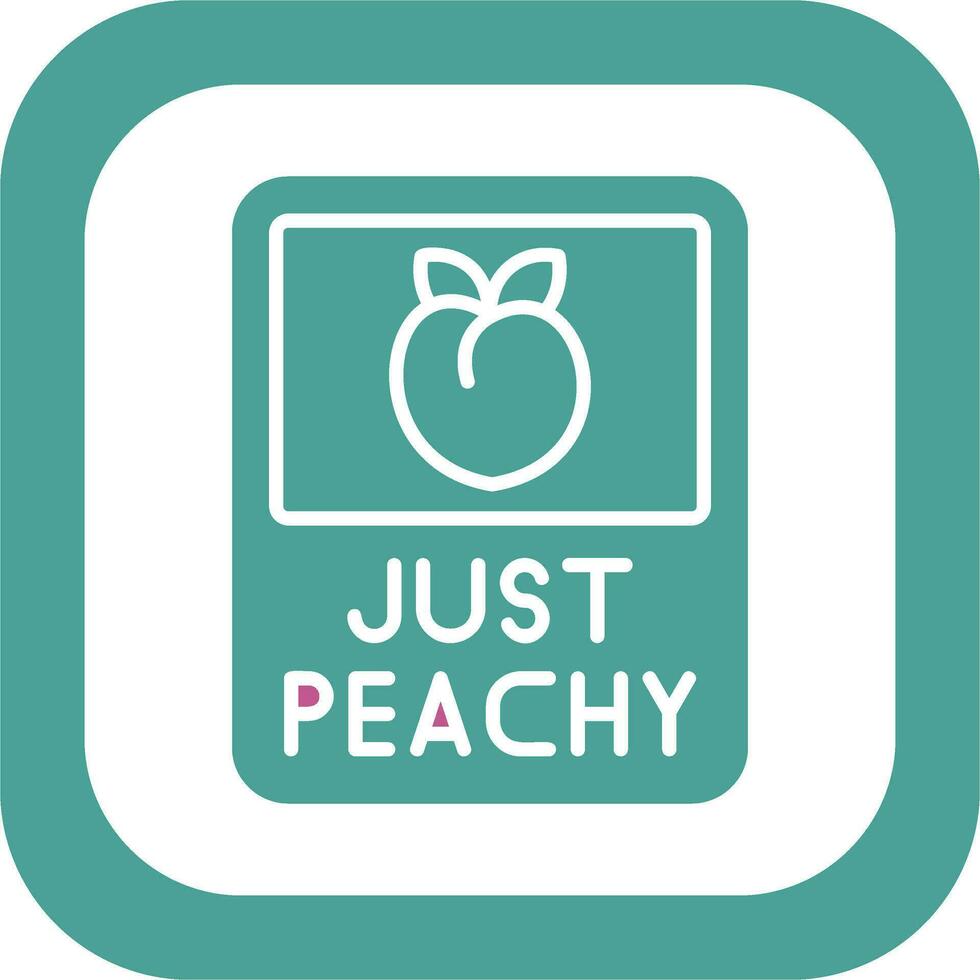 Just Peachy Vector Icon