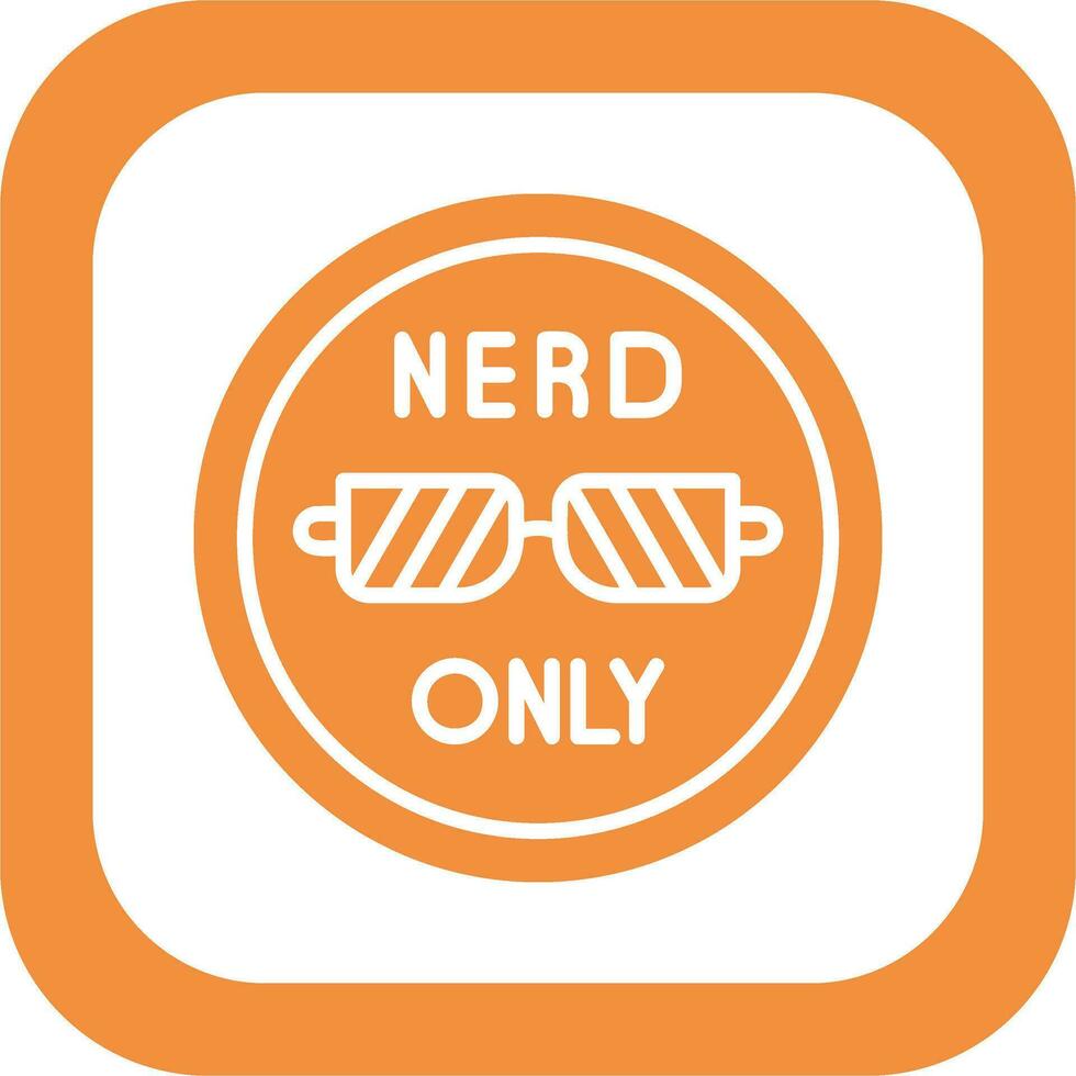 Nerd Only Vector Icon