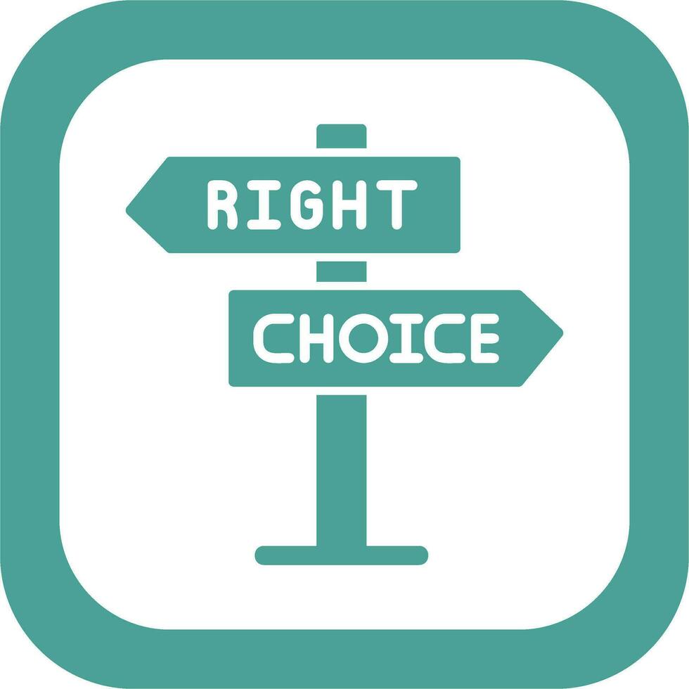 Right Choice Vector Icon