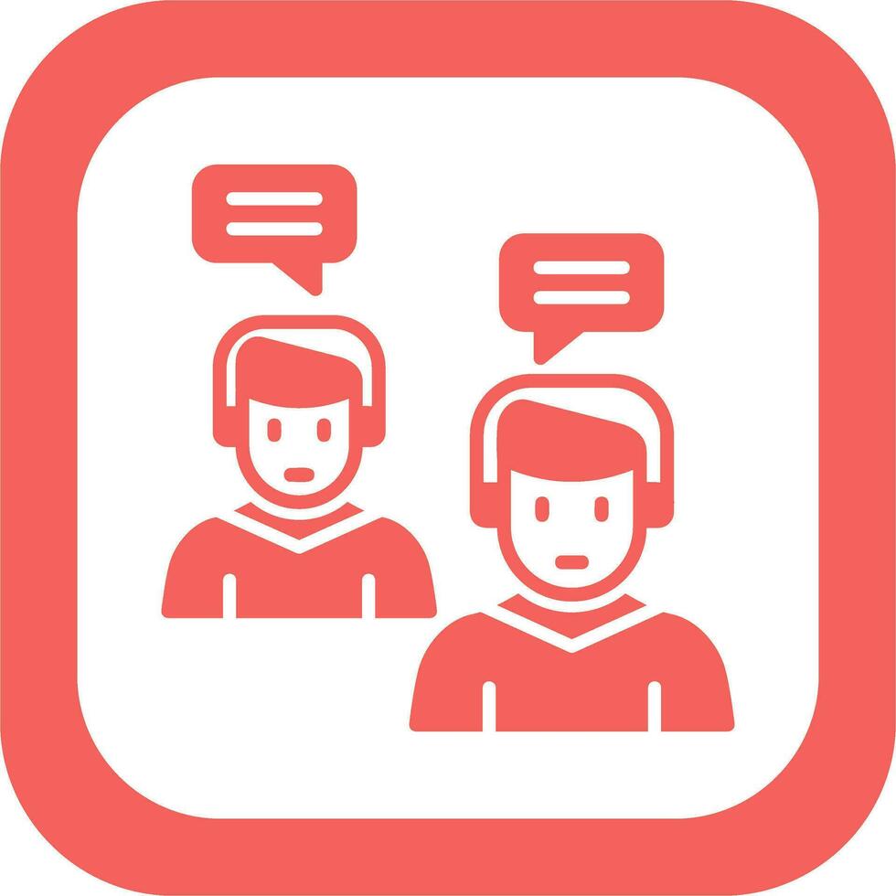 icono de vector de conversación