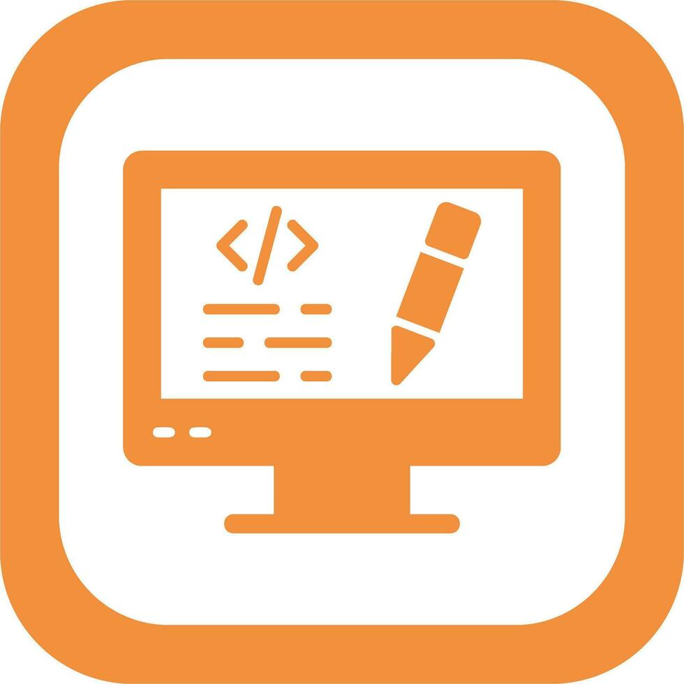 Edit Code Vector Icon