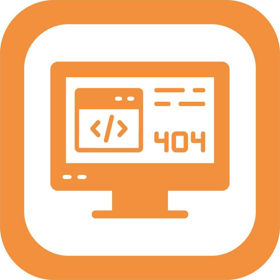 404 Error Vector Icon