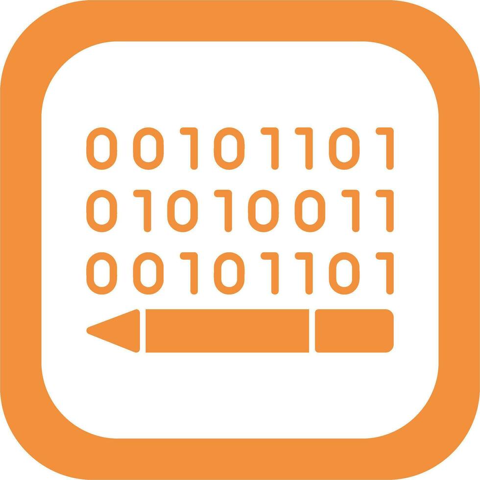 Binary Code Vector Icon